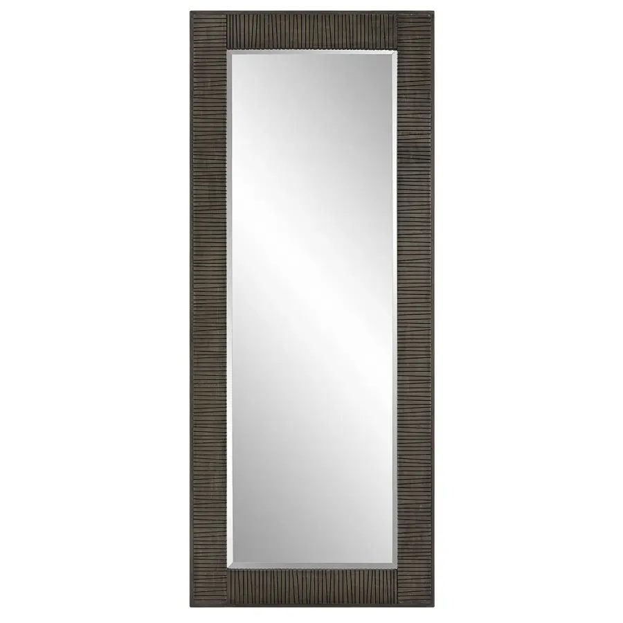Figaro Oversized Mirror in Rustic Wood