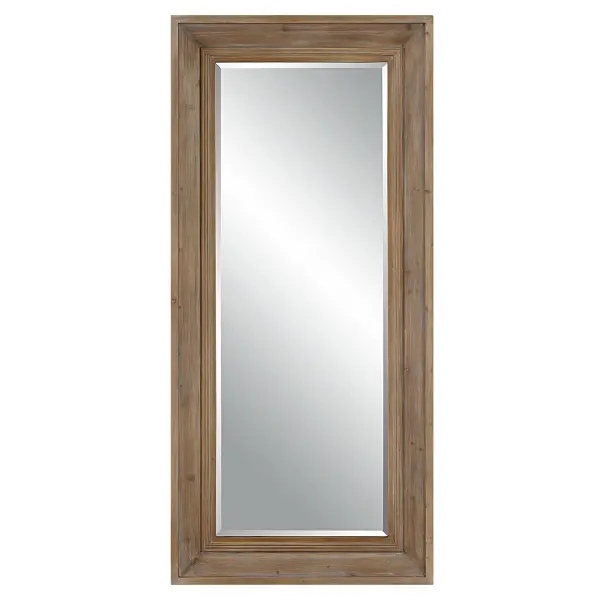 The Missoula Mirror, Natural Is Crafted From Solid Fir Wood In A Naturally Distressed Finish With A Subtle Light Gray Wash. Mirror Has A Generous 1 1/4" Bevel. May Be Hung Horizontal Or Vertical. Collection: Missoula Finish: Natural Width: 32.00" Height: 70.00" Length: 2.63" Weight: 40.00 lb Extension from Wall: 2.63" Material: Fir/Mdf/Mirror Country of Origin: China Safety Rating: Indoor Only