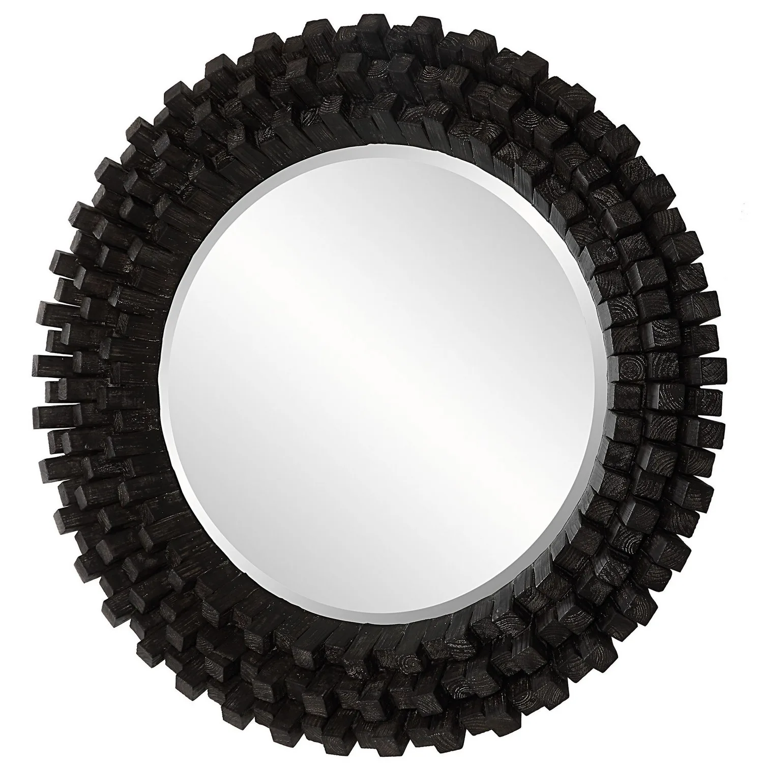 Circle Of Piers Mirror in Ebony Stain