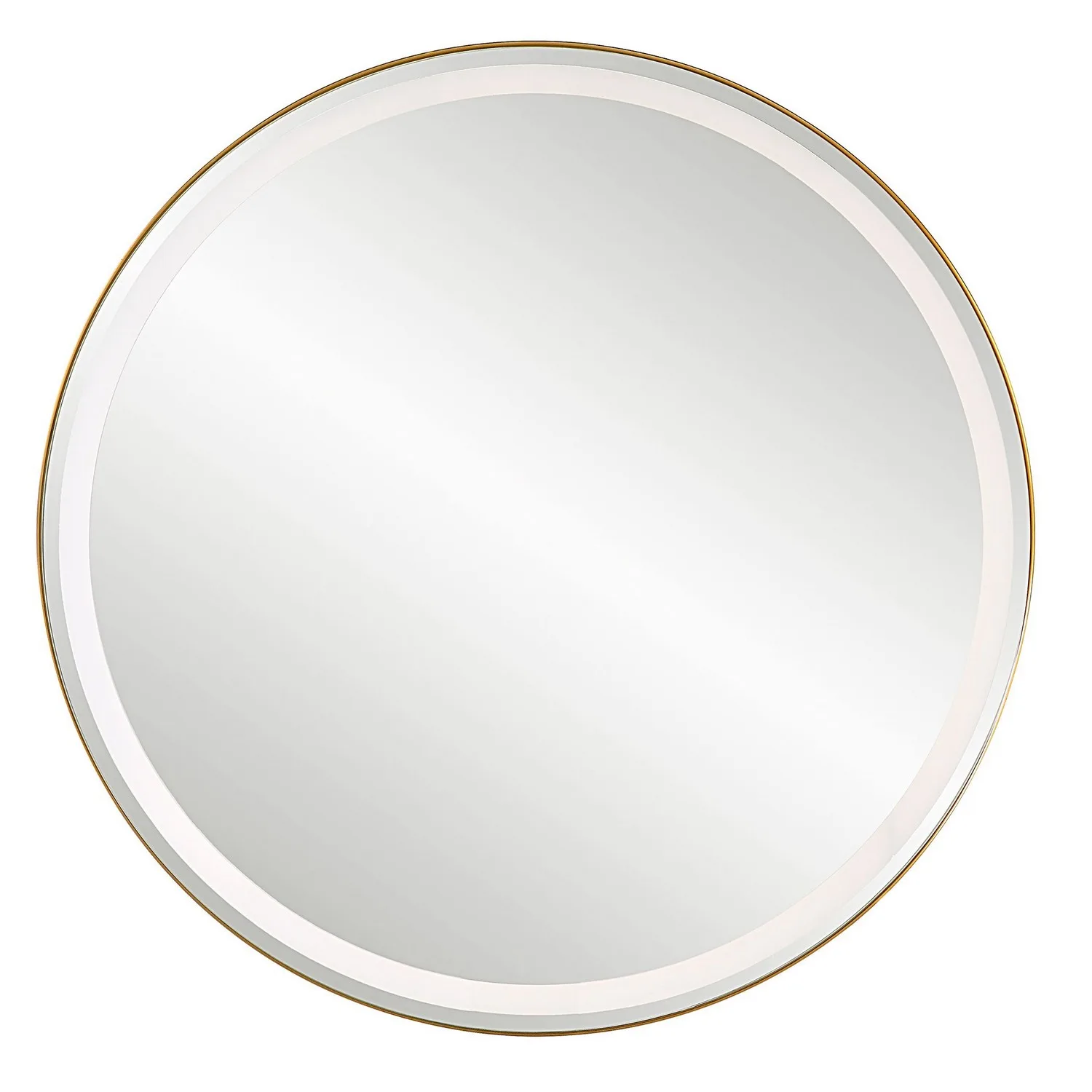 Crofton Mirror in Brushed Brass