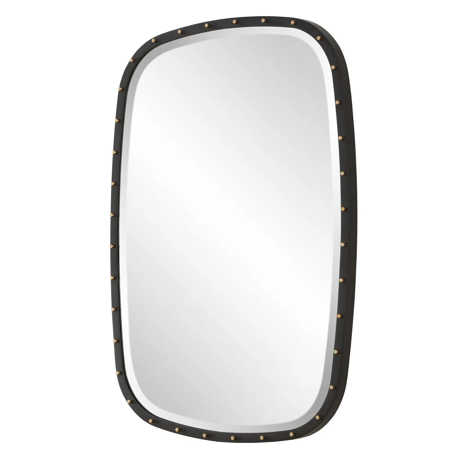 Benedo Mirror in Matte Black Iron
