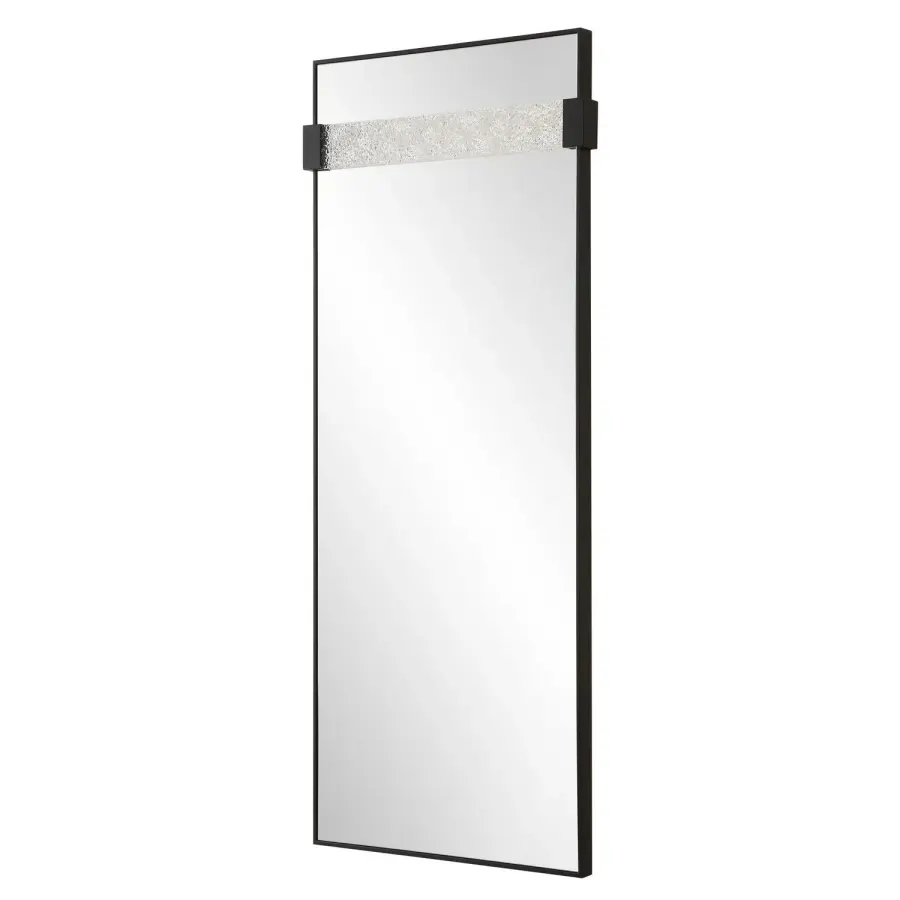 Stratton Mirror in Satin Black