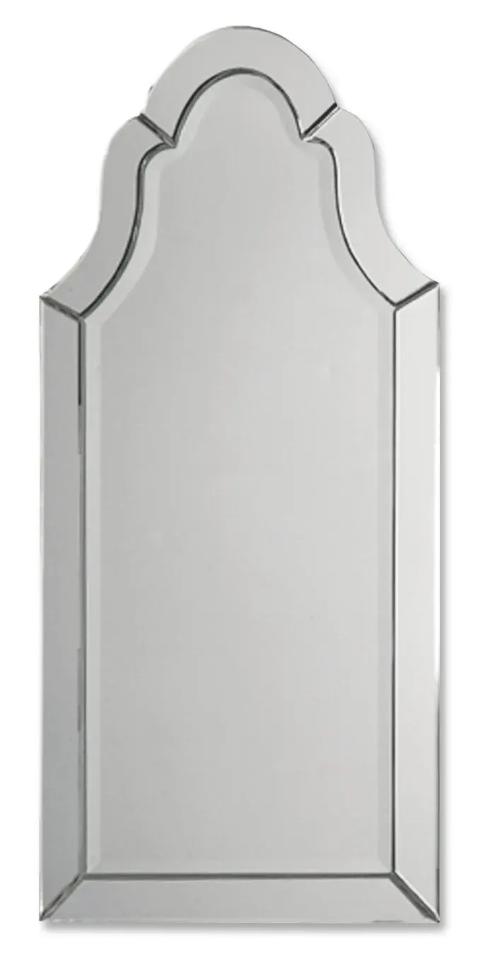 Hovan Frameless Arched Beveled Wall Mirror