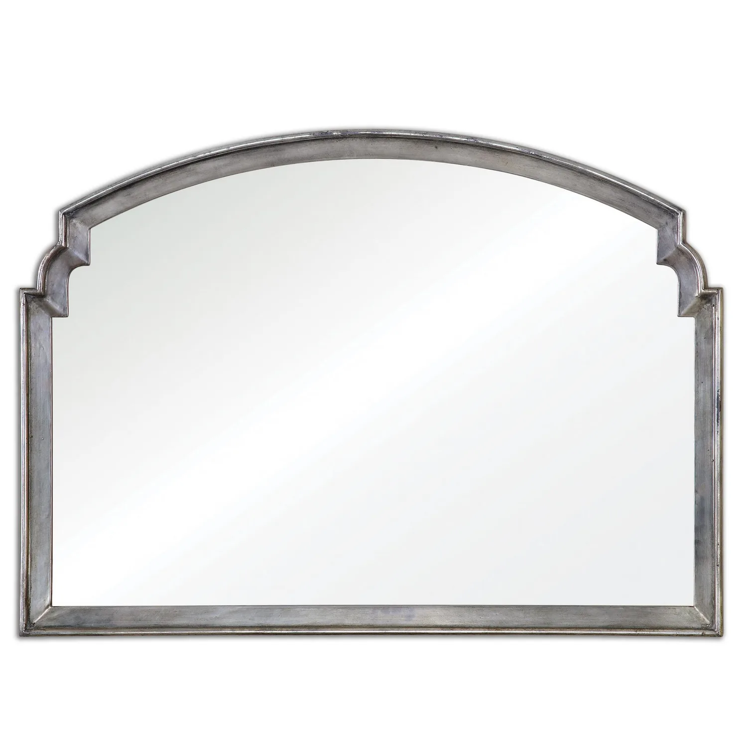 Via Della Mirror in Antiqued Silver Leaf