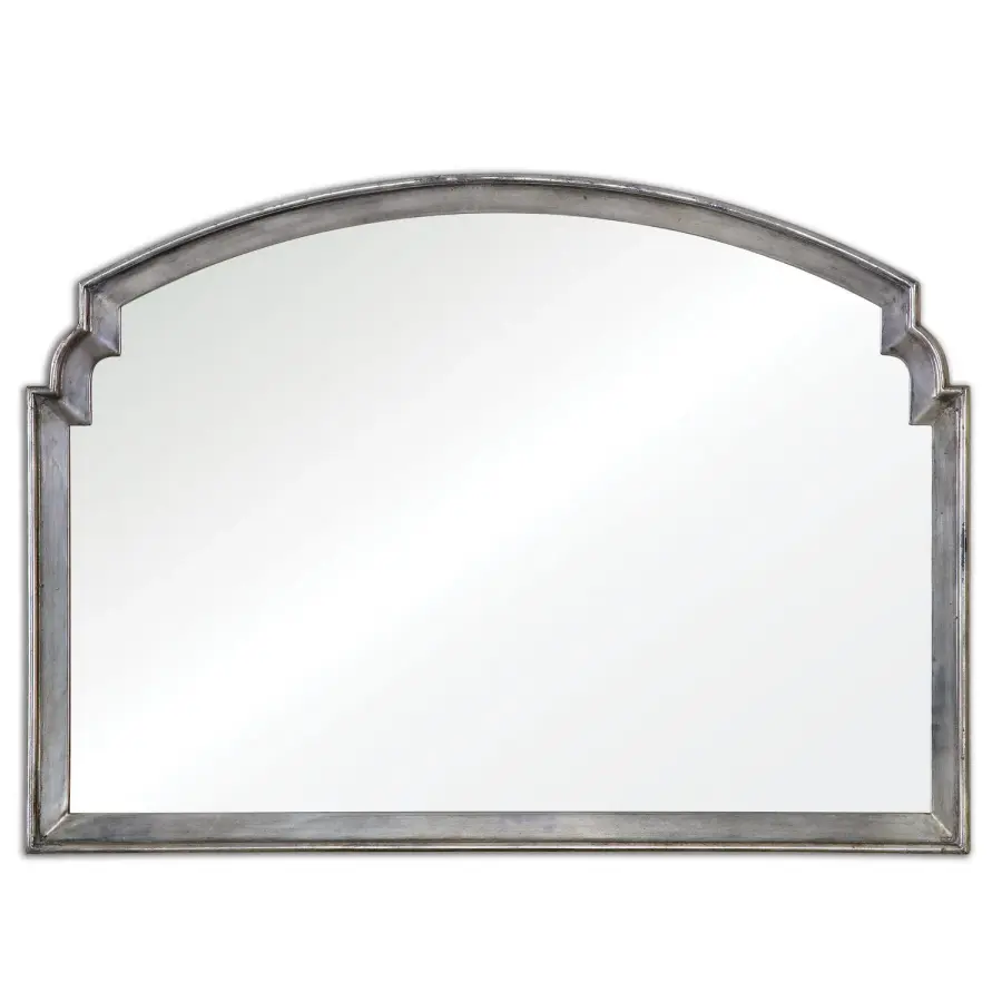 Via Della Mirror in Antiqued Silver Leaf