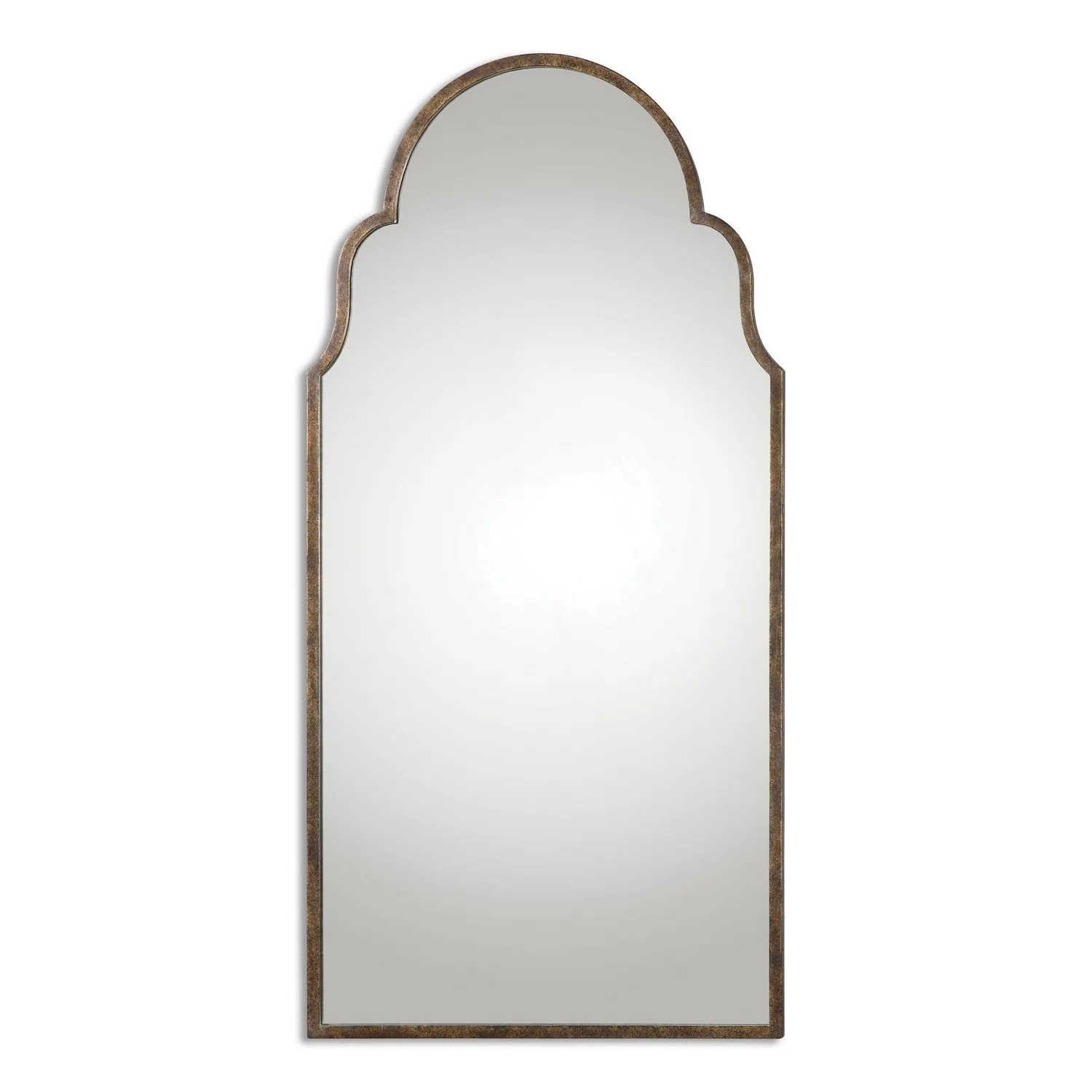 Brayden Mirror in Rust Bronze w/Gold Leaf