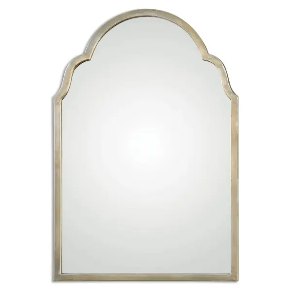 Hand Forged, Metal Frame Finished In A Lightly Antiqued Silver Champagne. Collection: Brayden Designer: Grace Feyock Finish: Oxidized Silver Champagne Width: 20.13" Height: 30.13" Length: 1.13" Weight: 11.00 lb Extension from Wall: 1.13" Material: Metal Country of Origin: China Safety Rating: Indoor Only