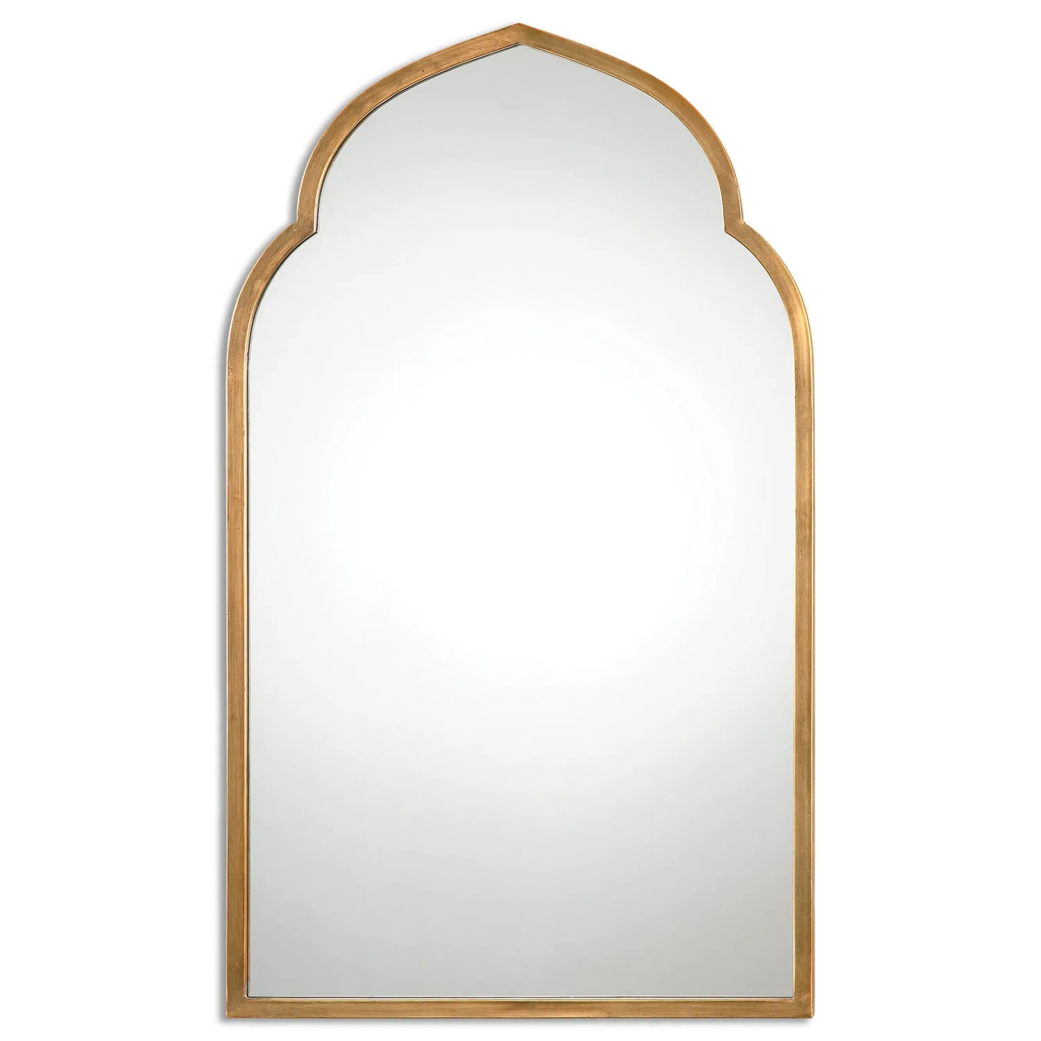 Kenitra Mirror in Antiqued Gold