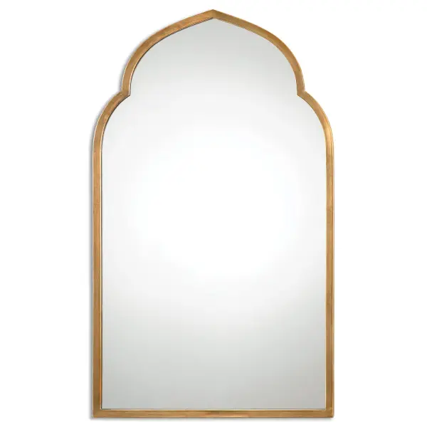 Moroccan Inspired Design Crafted From Forged Metal, Hand Finished In A Rich Antiqued Gold. Collection: Kenitra Designer: Grace Feyock Finish: Antiqued Gold Width: 24.00" Height: 40.00" Length: 1.13" Weight: 16.00 lb Extension from Wall: 1.13" Material: Metal Country of Origin: Vietnam Safety Rating: Indoor Only