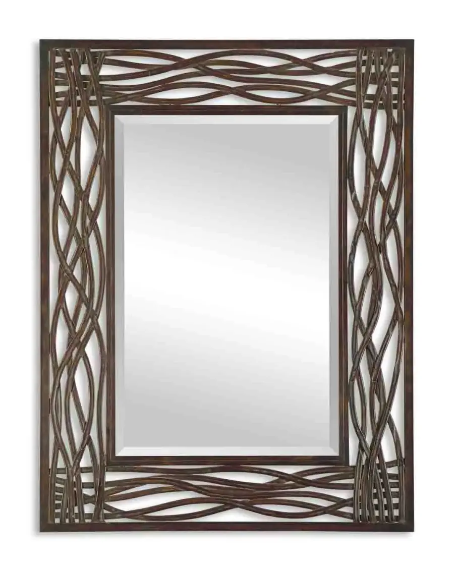 Dorigrass Mirror in Golden Brown Highlights
