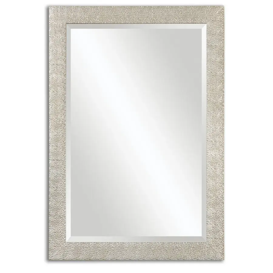 Porcius Mirror in Antiqued Silver