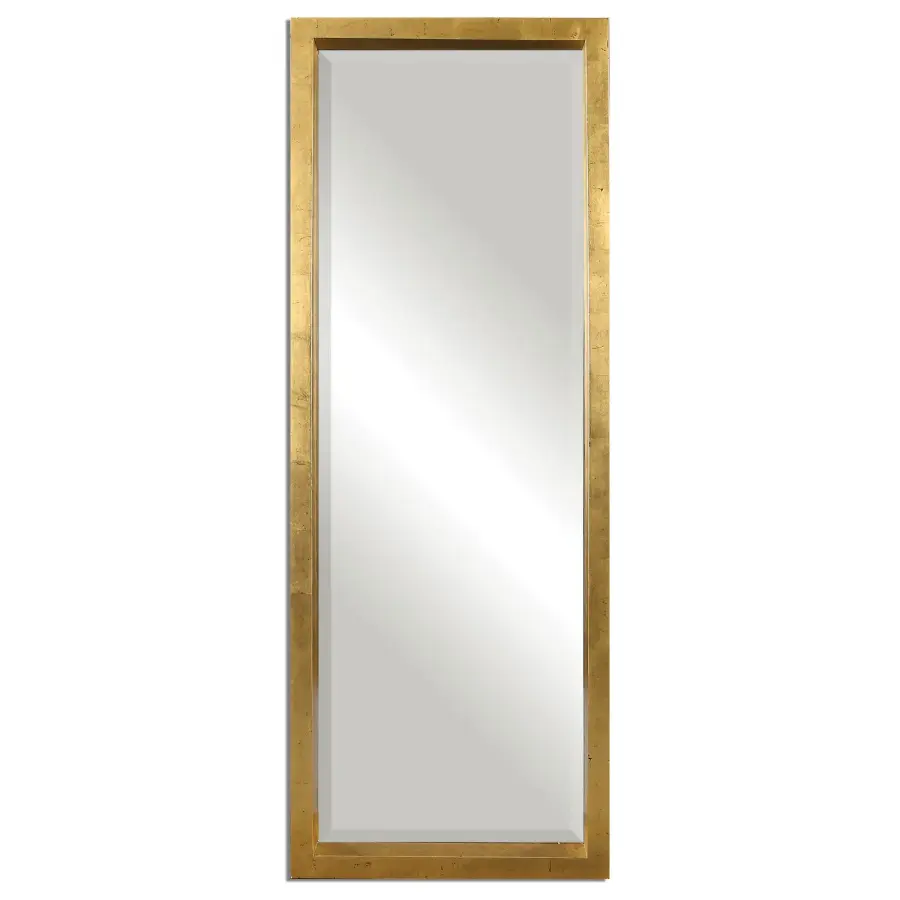 Edmonton Mirror in Antiqued Gold Leaf