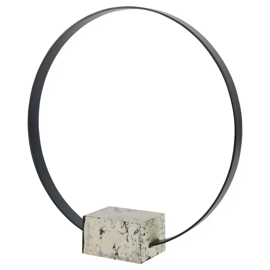Around Again Sculpture in Brushed Satin Black
