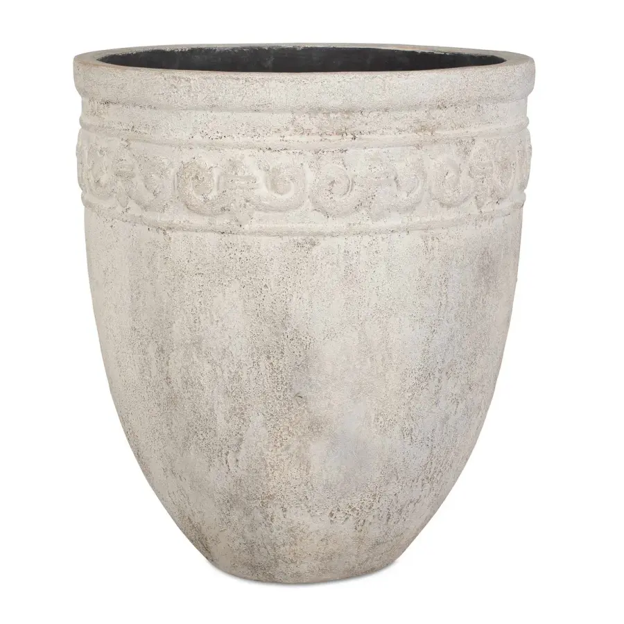 Timeless Oversized Carved Band Planter