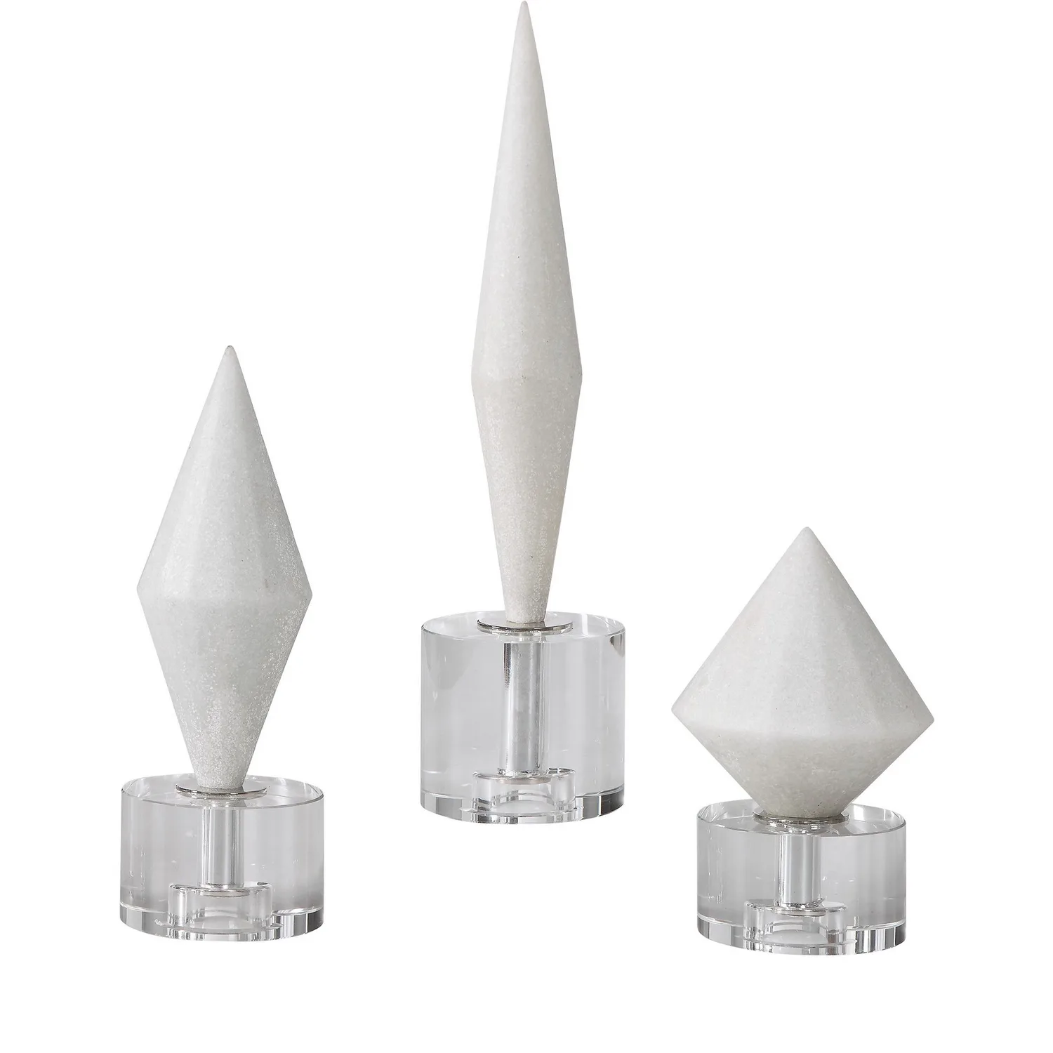 Uttermost Alize Sculptures Set of 3 in White