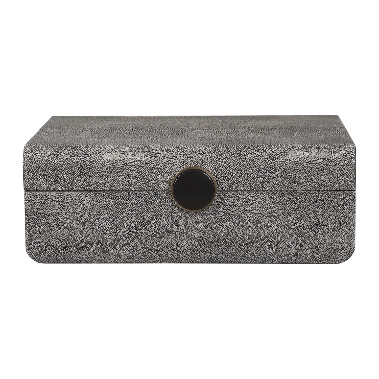 Uttermost Lalique Decorative Box in Brushed Antique Brass
