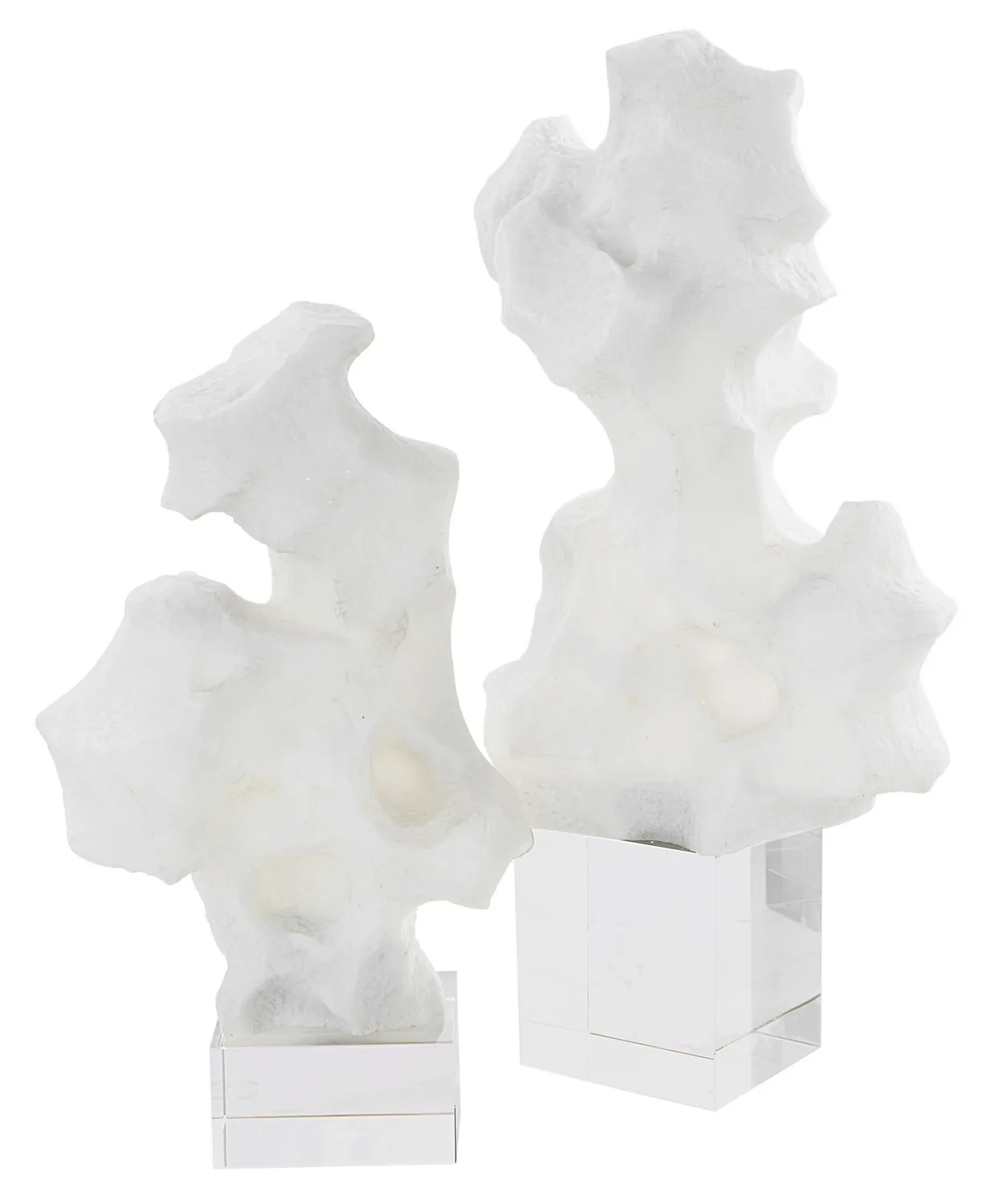 Remnant Sculptures, Set/2 in White