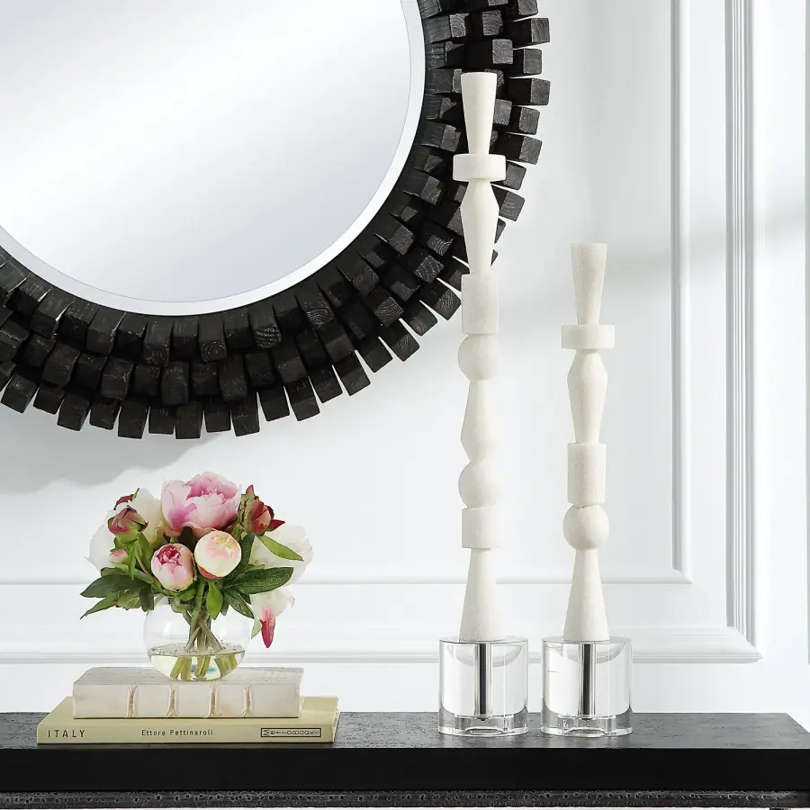 Norte Sculptures, Set/2 in Ivory