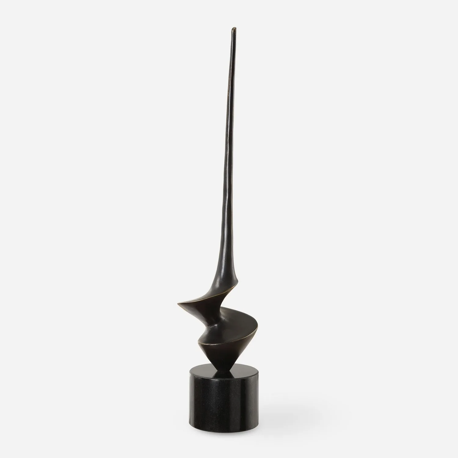 All Twisted Sculpture in Aged Bronze