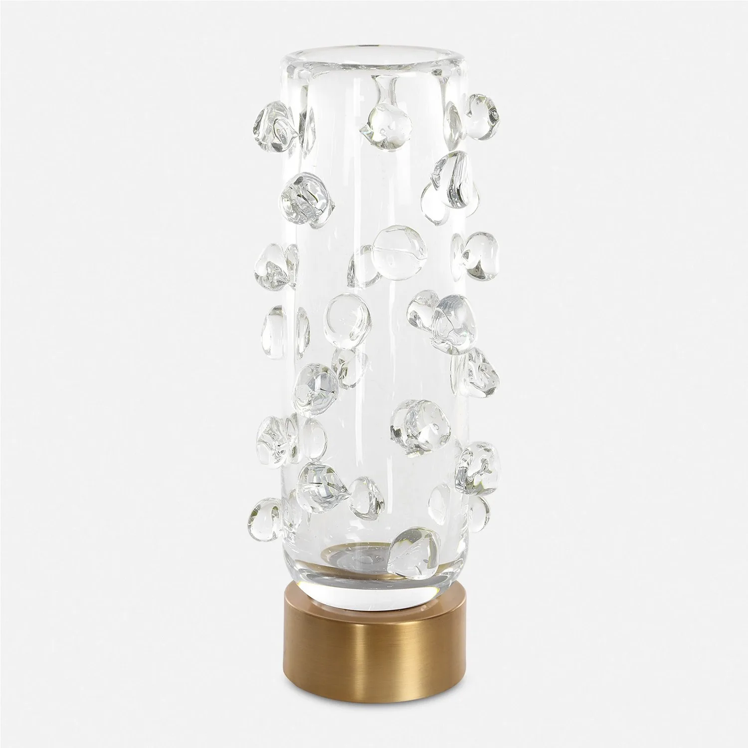 Aura Vase in Clear Glass