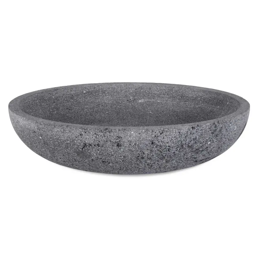 Ashen Bowl in Gray Lava