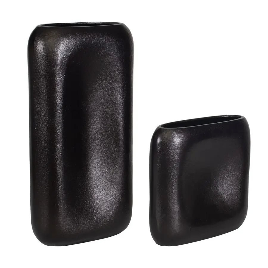 Anodic Vases, Set of 2 in Deep Brown