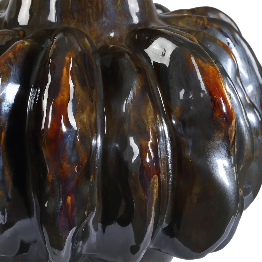 Umbrian Vases, Set of 2 - Brown And Bronze