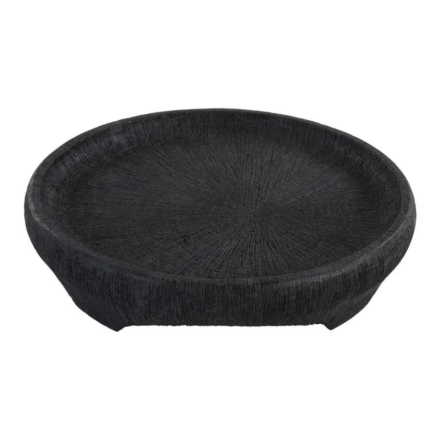 Uttermost Resonance Oversized Resin Bowl in Black
