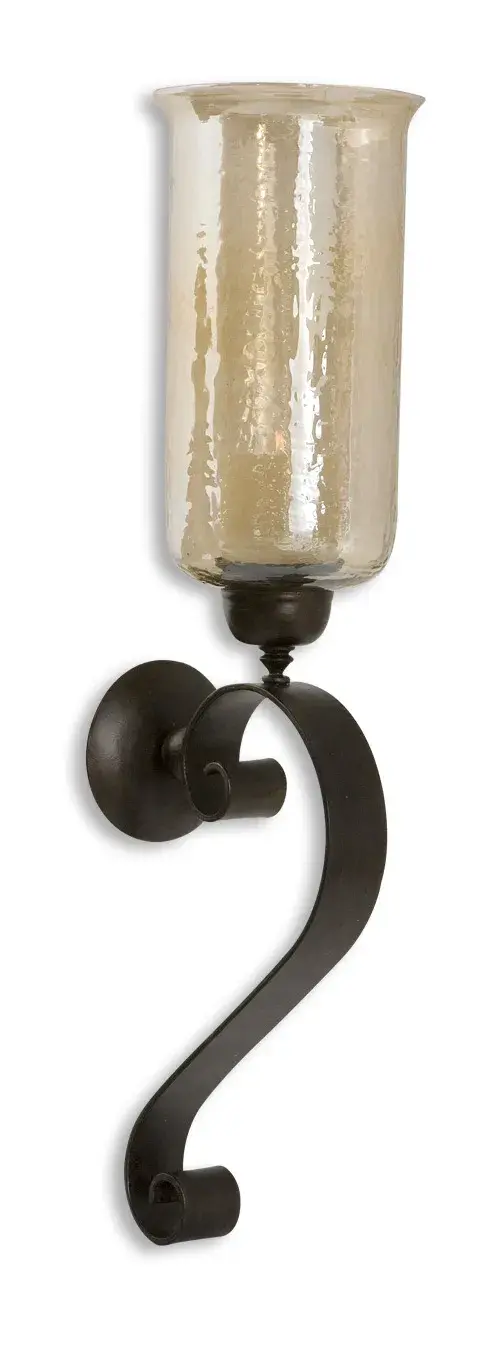 Joselyn Candle Wall Sconce in Antique Bronze