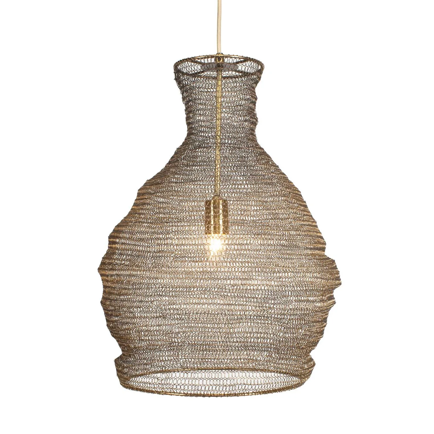 Murmur One Light Pendant in Antique Brass