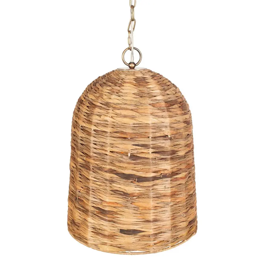 Rotorua One-Light Pendant in Antique Brass