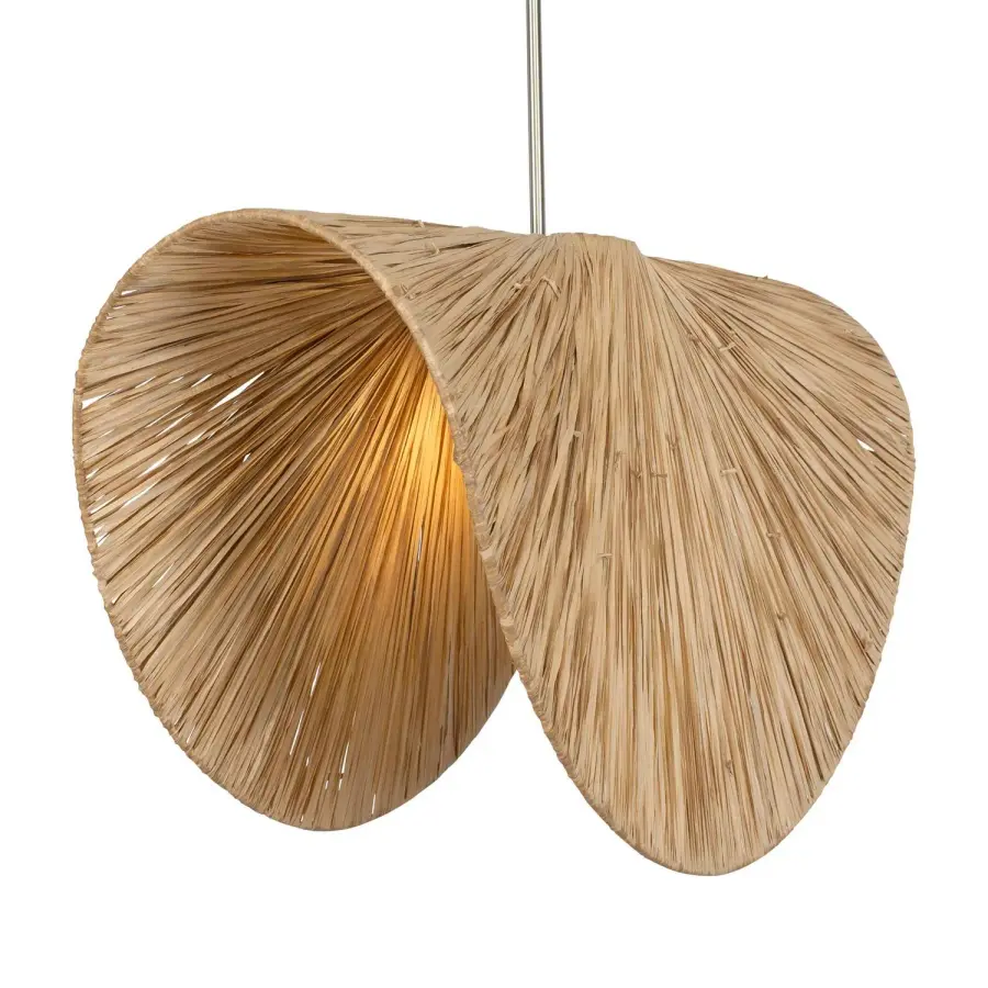 Bend One Light Pendant in Antique Brass