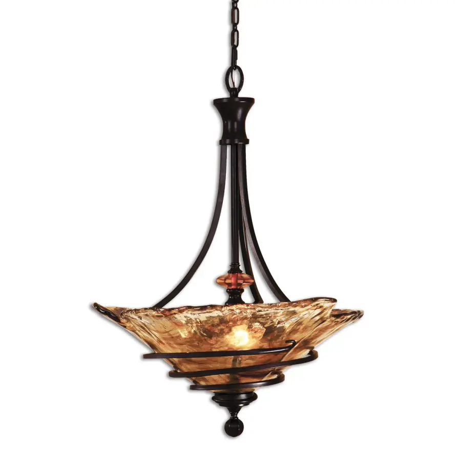 Vitalia Three-Light Pendant in Oil Rubbed Bronze