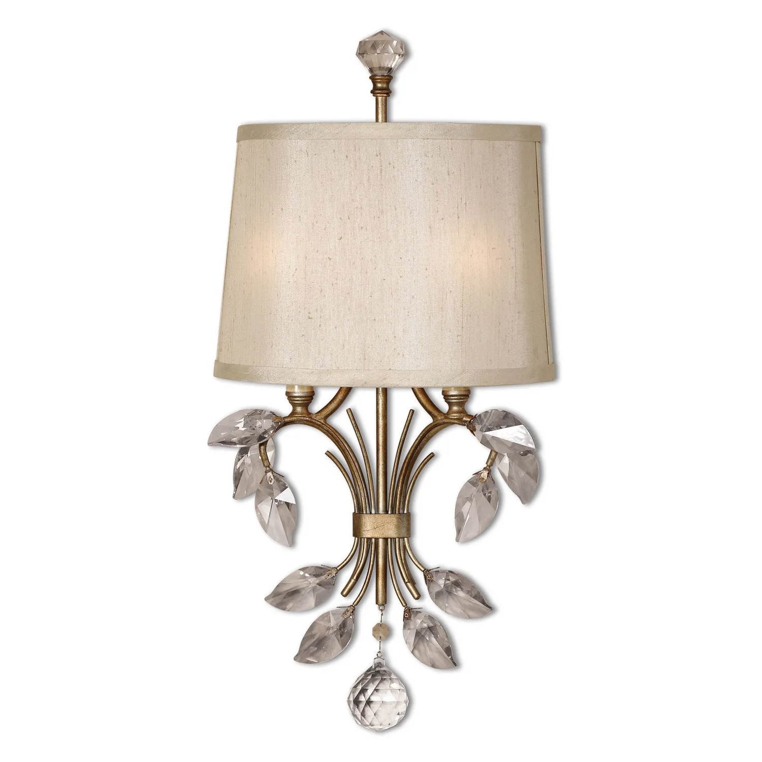 Alenya Two Light Wall Sconce in Burnished Gold