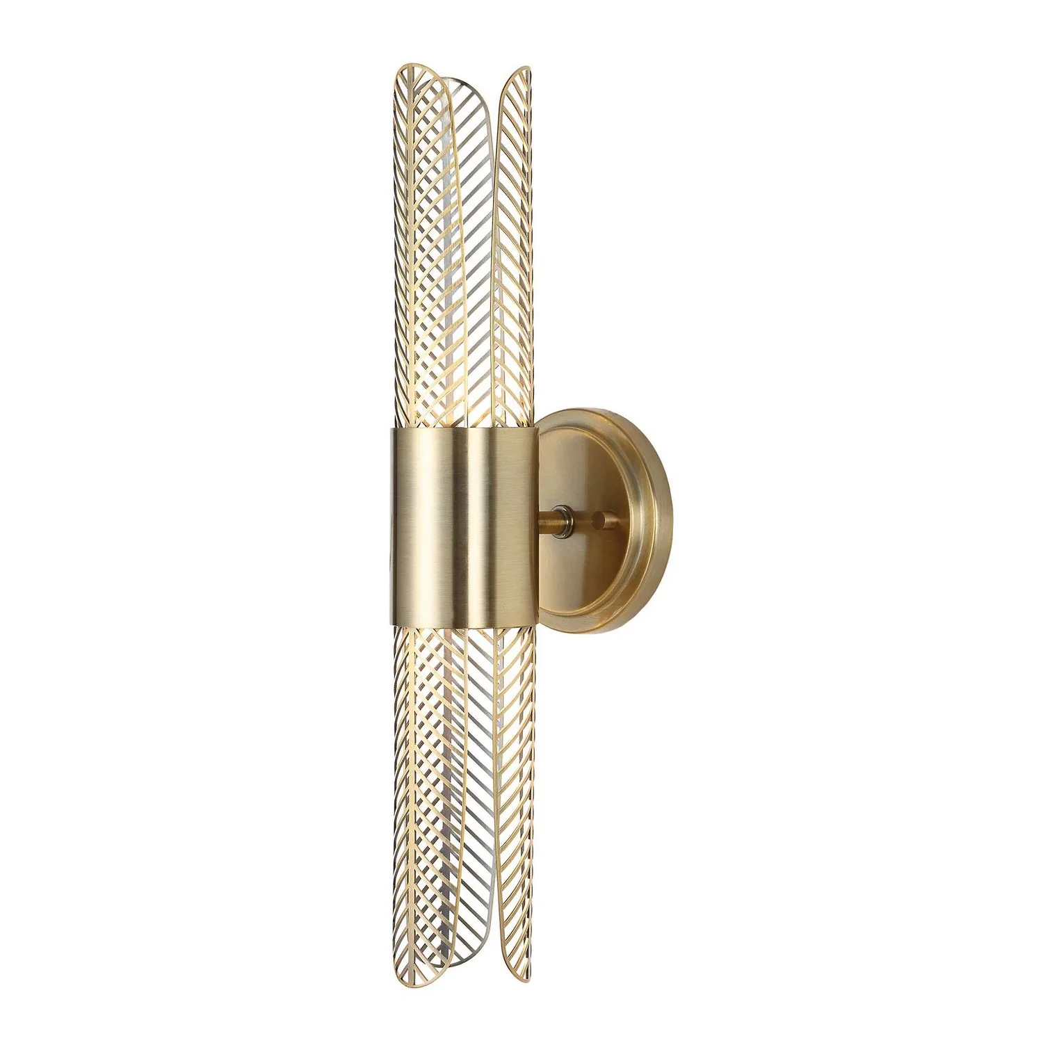 Cret LED Wall Sconce in Oxidized Brass