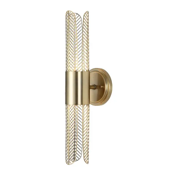 Cret LED Wall Sconce in Oxidized Brass