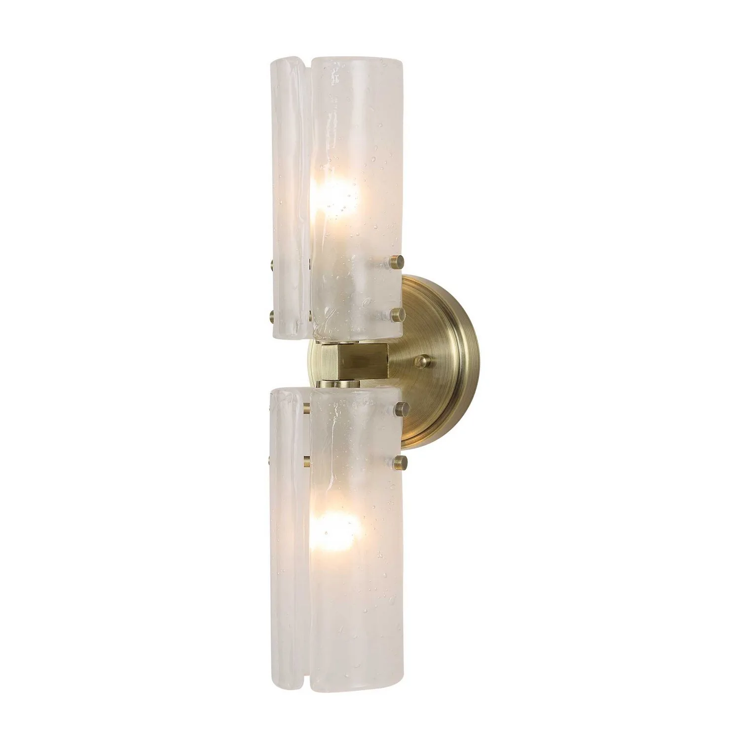 Mistie Two Light Wall Sconce in Antique Brass