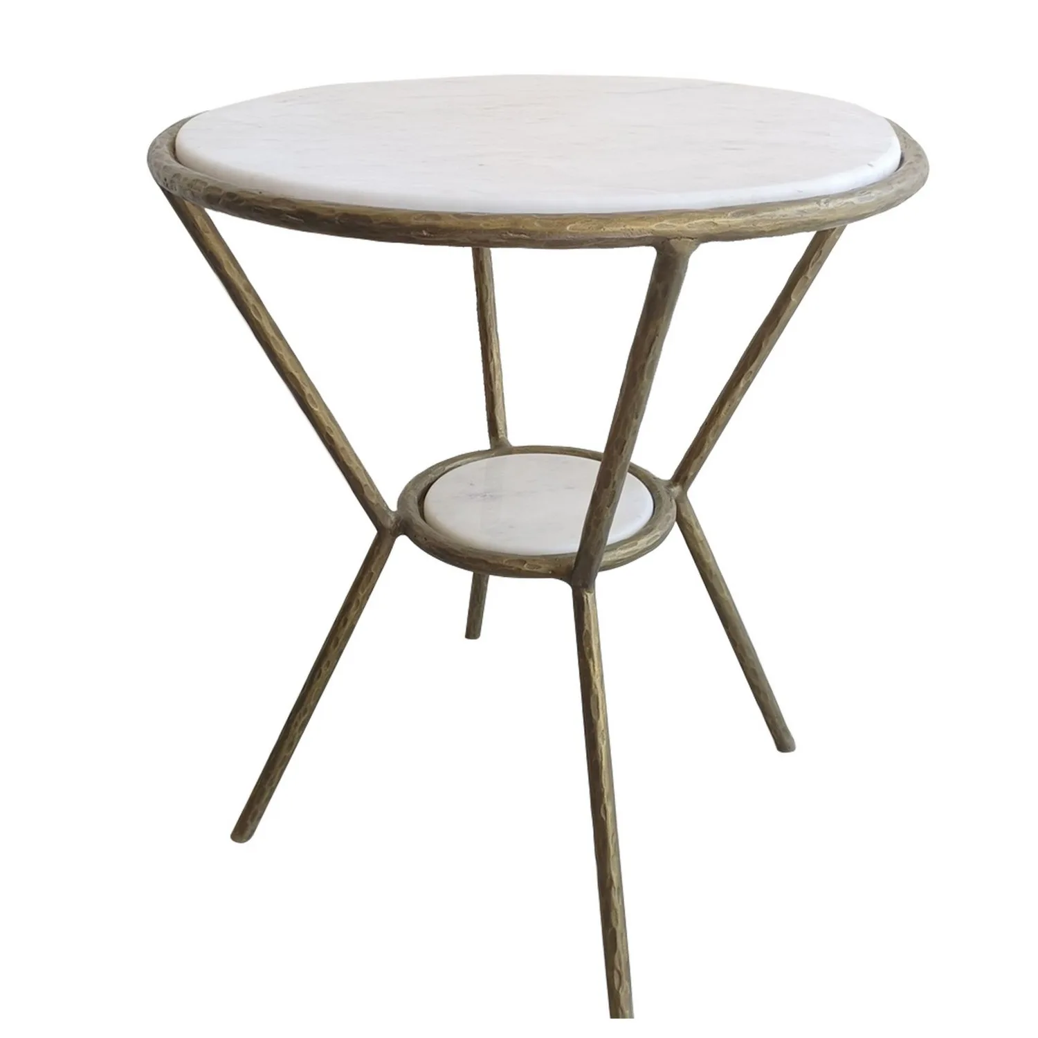 Refuge Side Table in Antique Gold