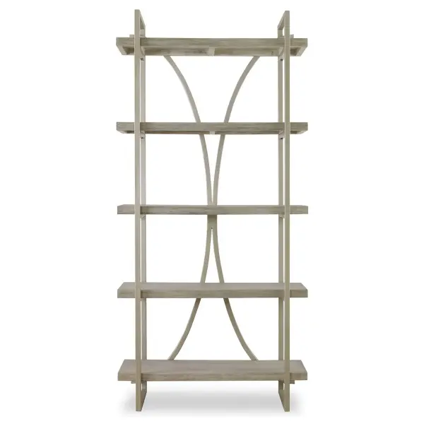 A Classic Contemporary Piece To Transcend Styles, The Sway Etagere Features A Metal Framework Finished In Soft Silver Leaf With Light Antiquing. Shelves Are A Mango Wood Veneer In Distressed Gray With Bone Ivory Undertones. Collection: Sway Designer: Matthew Williams Finish: Silver Leaf Width: 42.00" Height: 88.00" Length: 19.00" Weight: 106.00 lb Material: Java Mix Wood With Title Tsca Vi, Veneer, And Metal Country of Origin: Indonesia Safety Rating: Indoor Only