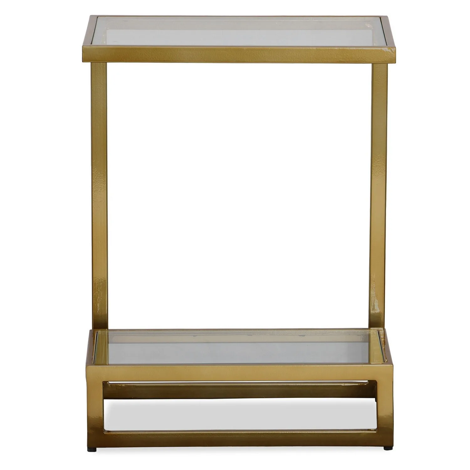 Musing Accent Table in Brushed Brass