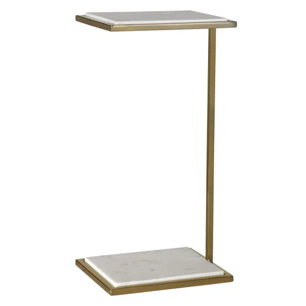 Elevate Drink Table in Brushed Brass