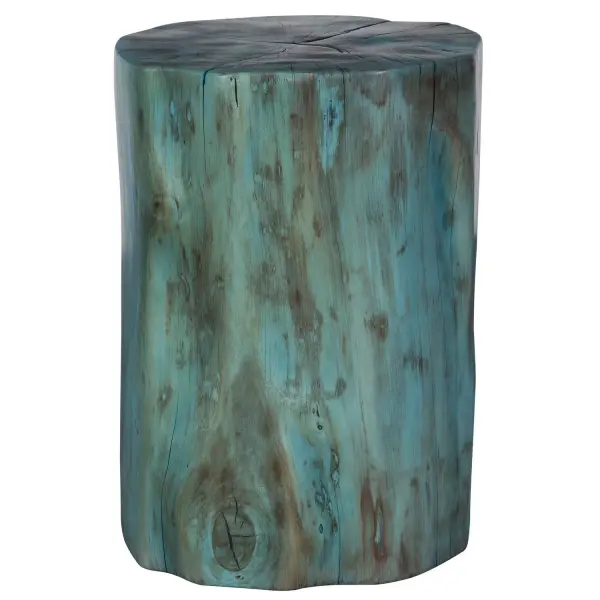The Perfect Accent To A Coastal Or Modern Space, The Habitat Accent Stool Is Constructed From A Natural Crosscut Section Of Tamarind Wood In A Rich Blue-green Stain Highlighting The Dramatic Spalting. Because Each Is Individually Handcrafted, Sizes May Vary Slightly. Cracks And Variations In The Grain Are Natural To This Type Of Wood. Collection: Habitat Finish: Rich Blue-green Stain Highlighting Width: 16.00" Height: 20.00" Length: 16.00" Weight: 70.50 lb Material: Tamarind Wood Country of Origin: Indonesia Safety Rating: Indoor Only