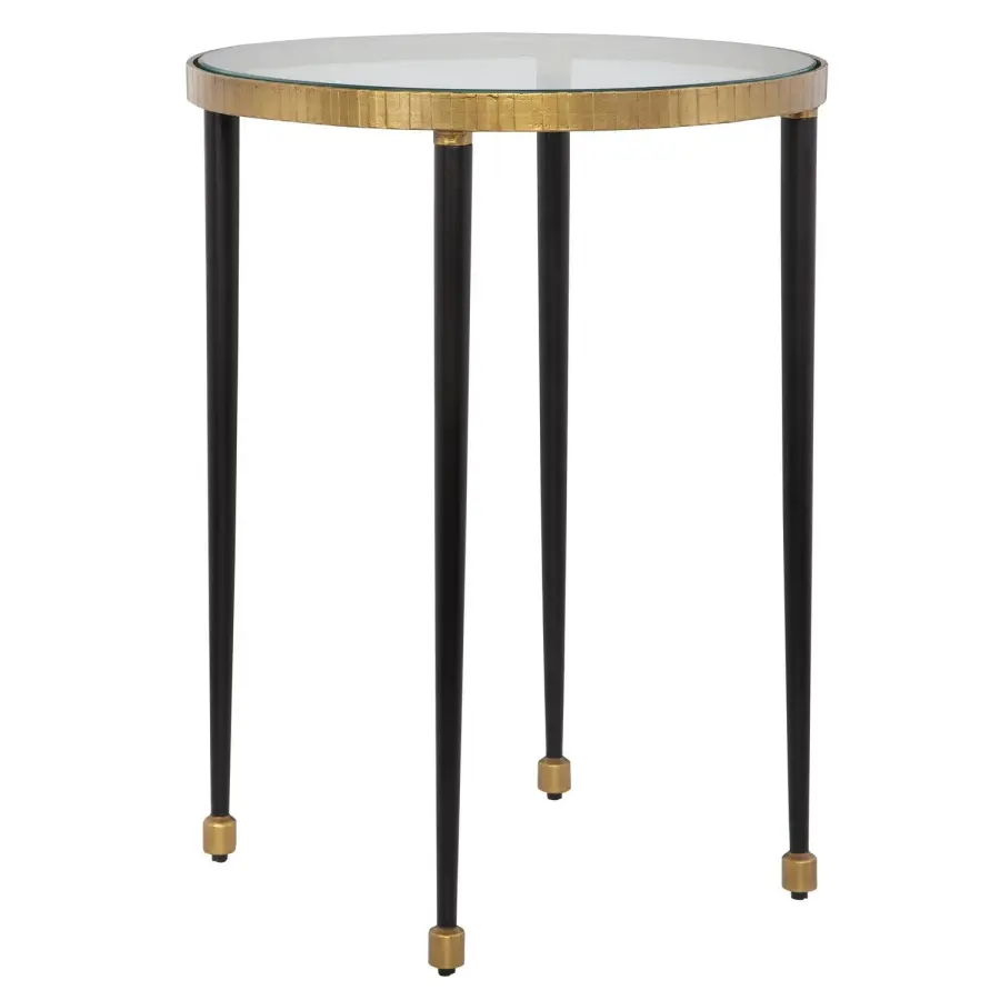 Stiletto Side Table in Antique Gold