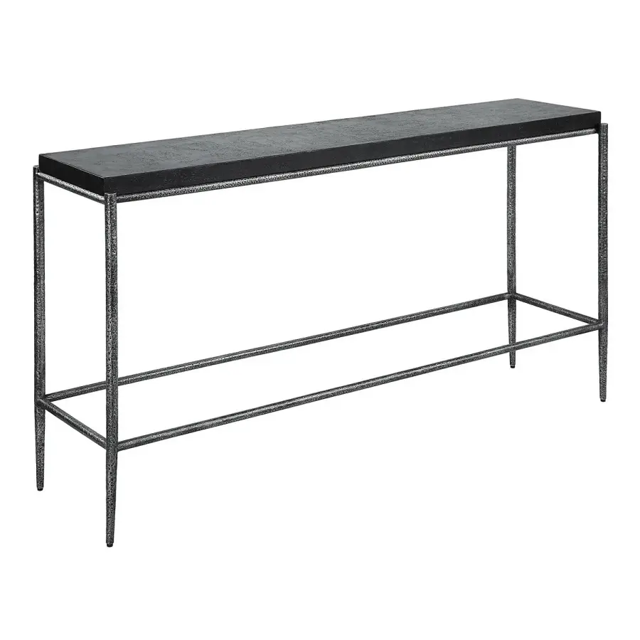 Crescendo Console Table in Dark Silver