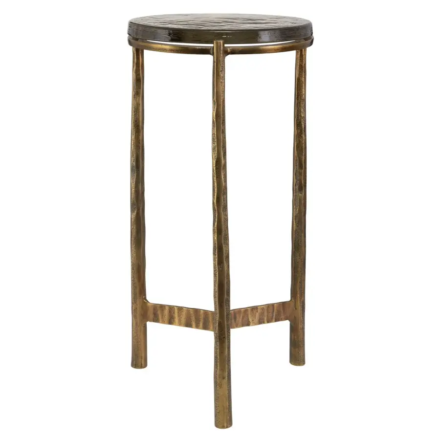 Eternity Accent Table in Antique Brass