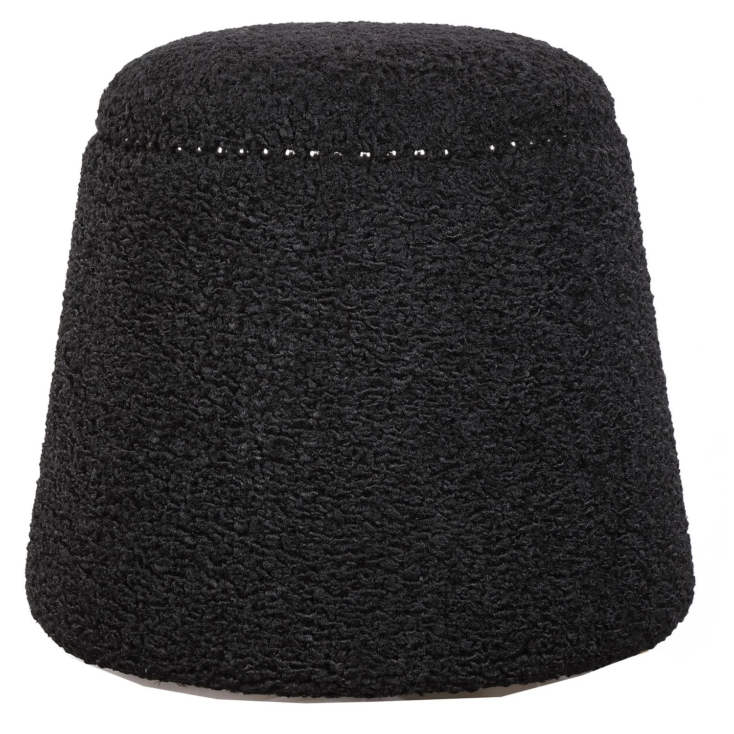 Gumdrop Ottoman in Black Nickel