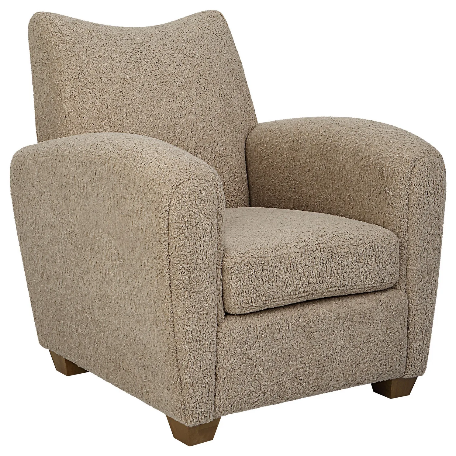 Teddy Accent Chair in Walnut Stained Wooden