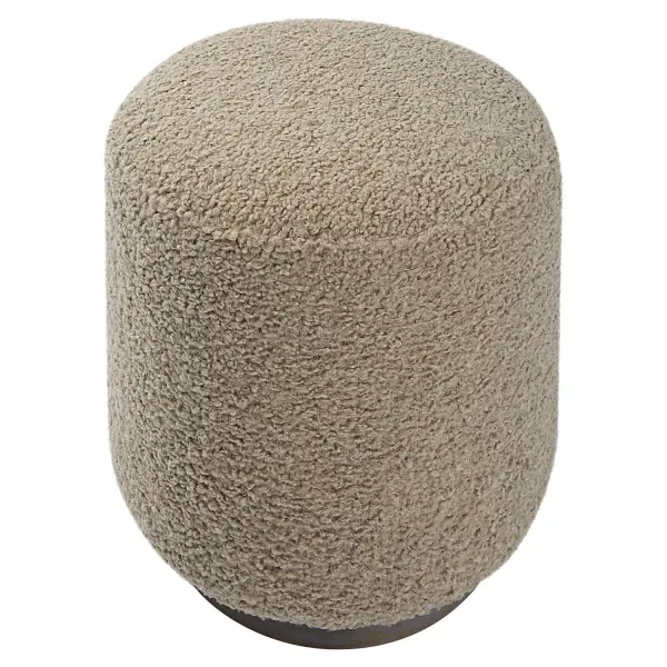This Plush Ottoman Is Covered In A Casual Latte Toned Faux Shearling With A Natural Walnut Stained Oak Base. Versatile And Stylish, This Piece Can Be Used As A Seat Or Footrest, Grouped Together Or As A Singular Accent Piece. Collection: Avila Finish: Natural Walnut Stained Oak Width: 16.00" Height: 18.00" Length: 16.00" Weight: 11.00 lb Material: Plywood, Fabric, Foam, Oakwood Country of Origin: China Safety Rating: Indoor Only