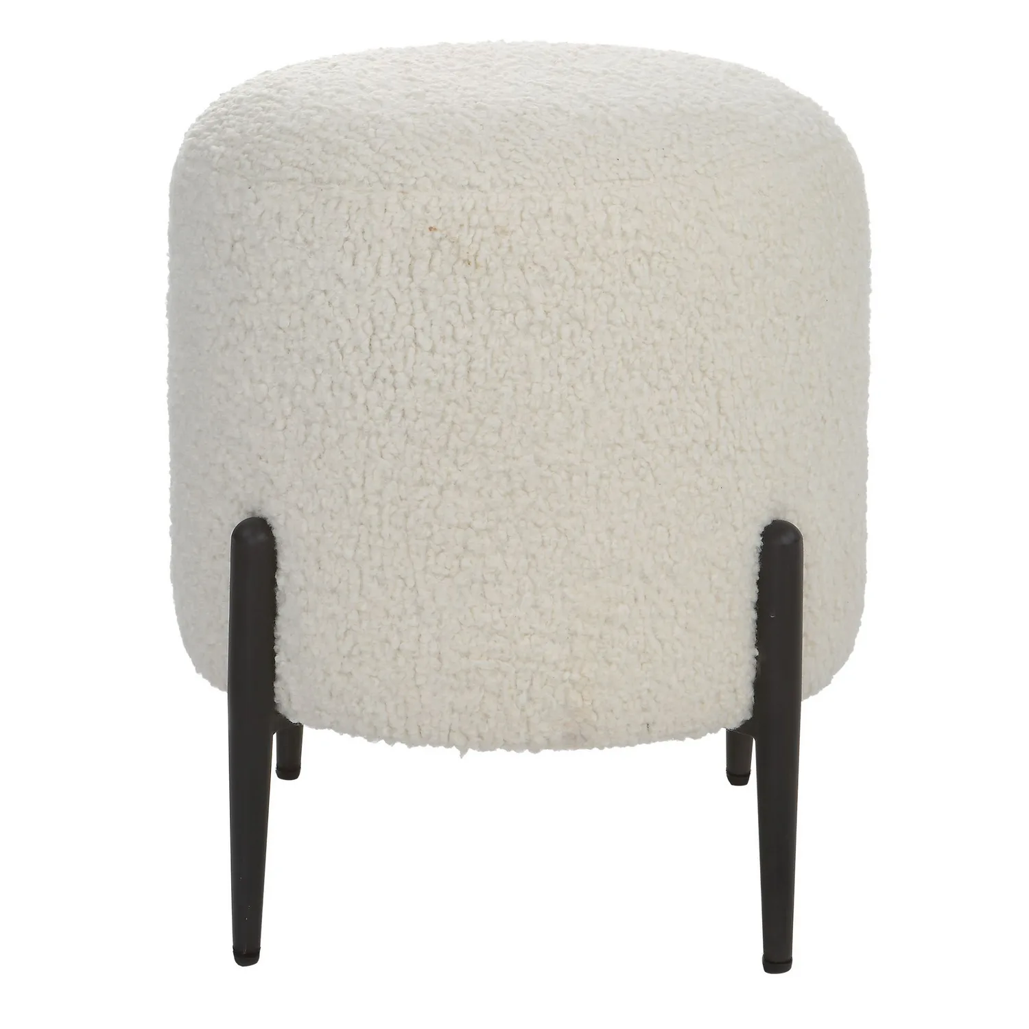 Arles Ottoman in Satin Black
