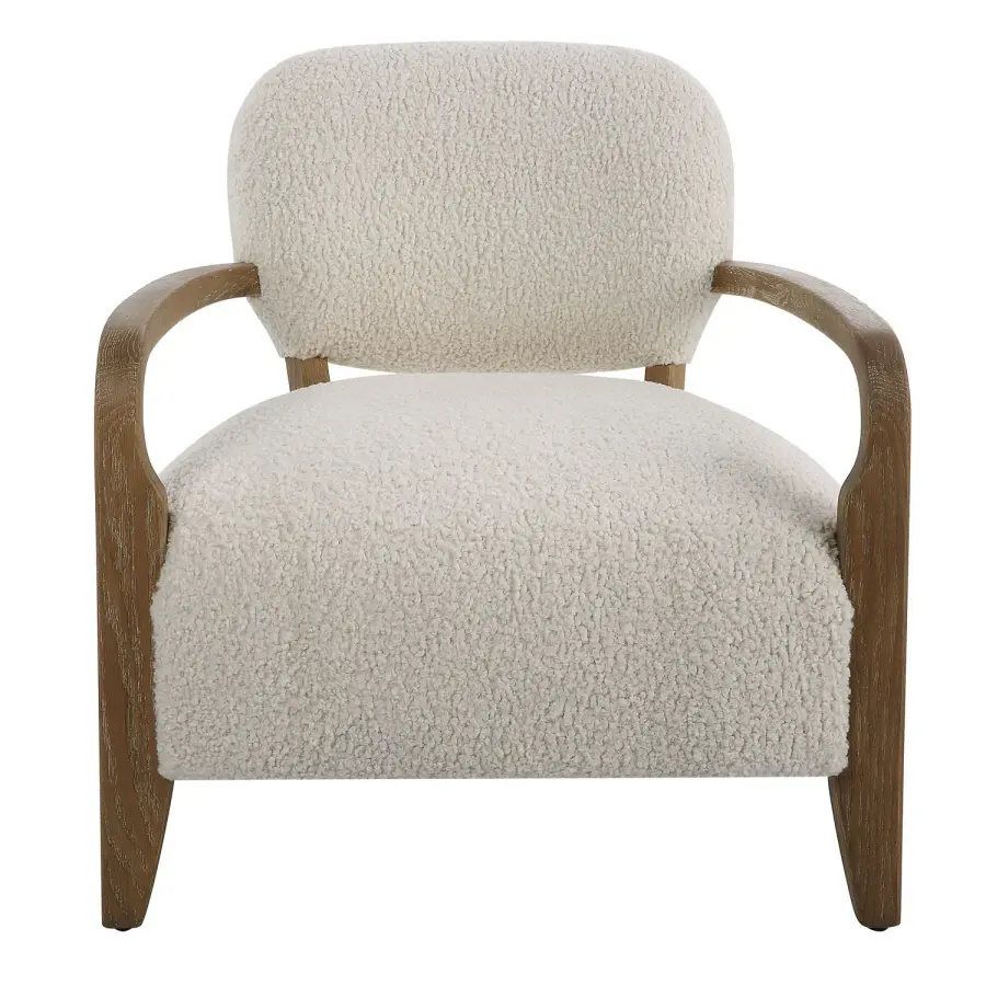 Telluride Accent Chair in Solid Oak Tapered